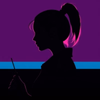 Profile silhouette of Bonnie Barstow